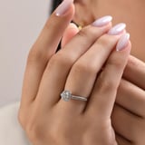 0.58 Karat Pırlanta Yüzük, Doğal Pırlanta, Sertifikalı Mücevher, Sarı Altın