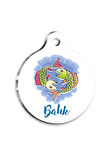 Balık Burcu Kedi köpek Künyesi Medium 2,6 x 3,8 cm