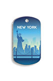 New York Figür Asker Kedi ve Köpek Künyesi Small 2 x 3,5 cm