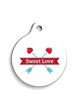 Sweet Love Yuvarlak Kedi ve Köpek Künyesi Medium: 3 cm.