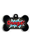 Ooops Kedi Köpek Künyesi Medium: 2,6 x 3,8 cm.