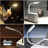 Ropcomp USB LED Işık – Esnek Okuma ve Klavye Lambası (Beyaz)