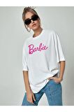 Yazılı Oversize Kadın T-shirt