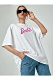 Yazılı Oversize Kadın T-shirt