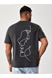 Unisex Two Face Baskılı Tshirt