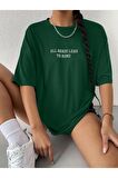Unisex All Roads Yazılı Tshirt