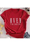 Unisex Over Yazılı Tshirt