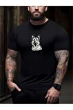 Unisex Kurt Baskılı Tshirt
