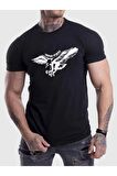 Unisex Kartal Baskılı Tshirt