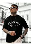 Unisex West Coast Yazılı Tshirt
