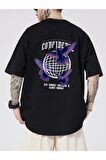 Unisex Mor Kuş Baskılı Tshirt