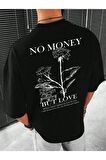 Unisex No Money Yazılı Tshirt