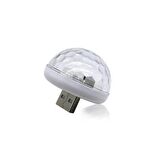 Müziğe Ve Sese Duyarlı Usb Girişli Araç İçi Mini Disko Topu Parti