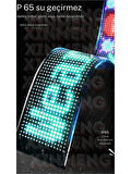 Led Matrix Panel Büyük Boy Dijital Kayar Rgb Ekran Kumandalı Mobil Uygulamalı 90x19 cm