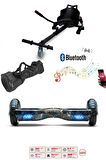 Elektrikli Kaykay Scooter Akıllı Denge Hoverboard + HoverKart + Çanta FULL LEDLİ EXTREM PAKET D18