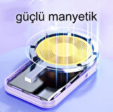 Manyetik Hızlı Şarj Güç Banka 10000mAh Taşınabilir Led Ekranlı Kablosuz  Magsafe Güç Bankası