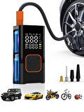 4000 mAh 150 PSI Akülü Şarjlı Araç Lastiği Motosiklet Lastiği Hava Pompası 