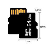 LEEWAYS 64GB Hafıza Kartı 100MB Okuma/Yazma Hızı Adaptörlü