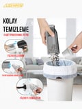 LEEWAYS HL-122 12000pa Vakum ve Üfleme Fonksiyonlu Katlanabilir Elektrikli Araç Süpürgesi
