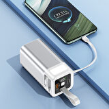 20.000 mAh Powerbank 65W Hızlı Şarj Destekli Dijital Ekran Göstergeli Fenerli