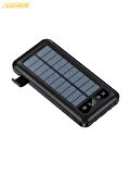 10000 mAh Güneş Enerjili Taşınabilir Şarj Cihazı Powerbank