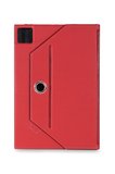 Velvoria Elephone Wİnnovo T2 10" Tablet Uyumlu Standlı Üniversal Kapaklı Kırmızı Tablet Kılıfı