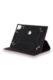Velvoria Kawai Freeman Free-115 - 10.1" Tablet Uyumlu Standlı Üniversal Kapaklı Kırmızı Tablet Kılıfı