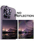 iPhone 14 Pro / 14 Pro Max Kamera Lens Koruyucu ''Safir Cam & Kolay Kurulum'' (Derin Mor)