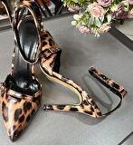 LEOPAR TREND MODEL KADIN TOPUKLU AYAKKABI