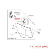 LEOPARTS Qashqai Stop Lamba Led Modülü Sağ 2010-2013 26554-BR00A