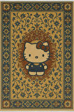Hello Kitty Desenli Retro Halı – Sevimli Tasarım, Kaymaz Taban, Yıkanabilir, Bebek Dostu