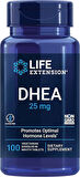 Life Extension, Dhea 25 mg 100 dissolve-in-mouth tablets (Vejetaryen Ağızda Çözünen Tablet)