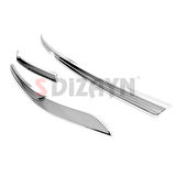 S-Dizayn VW Tiguan Krom Far Üst Çıtası 3 Prç. 2016-2020