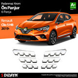 S-Dizayn Renault Clio 5 Krom Ön Alt Panjur 6 Prç. 2019 Üzeri