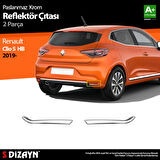 S-Dizayn Renault Clio 5 Krom Reflektör Çıtası 2 Prç. 2019 Üzeri