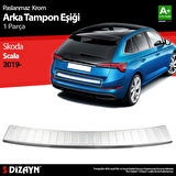 S-Dizayn Skoda Scala Krom Arka Tampon Eşiği 2019-2023
