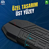 S-Dizayn VW Caddy 3 Uzun Şase NewLine Siyah Yan Basamak 223 Cm 2004-2020 A+ Kalite