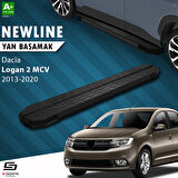 S-Dizayn Dacia Logan 2 MCV NewLine Siyah Yan Basamak 183 Cm 2013-2020 A+ Kalite