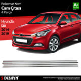 S-Dizayn Hyundai i20 Krom Cam Çıtası 4 Prç. 2014-2020