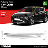 S-Dizayn Hyundai Bayon Krom Cam Çıtası 8 Prç. 2021-2024