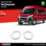 S-Dizayn Fiat Ducato Krom Sis Farı Çerçevesi 2 Prç 2014 Üzeri