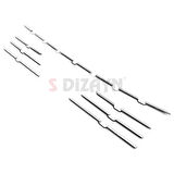 S-Dizayn Renault Megane 4 Krom Ön Tampon Çıtası 7 Prç. 2020 Üzeri