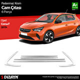 S-Dizayn Opel Corsa F Krom Cam Çıtası 6 Prç. 2019 Üzeri