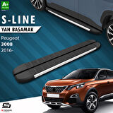 S-Dizayn Peugeot 3008 2 S-Line Aluminyum Yan Basamak 183 Cm 2016-2023 A+ Kalite