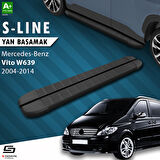 S-Dizayn Vito W639 Kısa Şase S-Line Siyah Yan Basamak 233 Cm 2004-2014 A+ Kalite