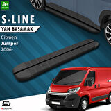S-Dizayn Citroen Jumper 3 Kısa Şase S-Line Siyah Yan Basamak 203 Cm 2006-2022 A+ Kalite
