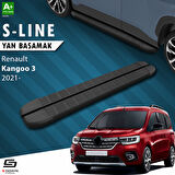 S-Dizayn Renault Kangoo 3 Uzun Şase S-Line Siyah Yan Basamak 223 Cm 2021 Üzeri A+ Kalite