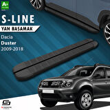 S-Dizayn Dacia Duster S-Line Siyah Yan Basamak 173 Cm 2009-2018 A+ Kalite