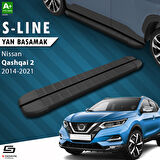 S-Dizayn Nissan Qashqai 2 S-Line Siyah Yan Basamak 173 Cm 2014-2021 A+ Kalite