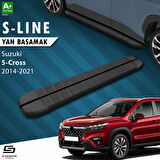 S-Dizayn Suzuki SX4 2 S-Cross S-Line Siyah Yan Basamak 173 Cm 2014-2021 A+ Kalite